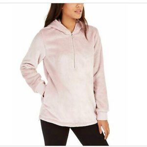 Ideology Faux-Fur Quarter-Zip Hoodie